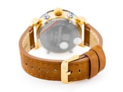 NaviForce Pánske hodinky - Nf9132 (Zn073c) - hnedé/zlaté + krabička