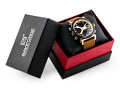 NaviForce Pánske hodinky - Nf9132 (Zn073d) - hnedé/ružové + krabička