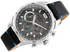 Rubicon Pánske hodinky Rncd98 - Chronograf (Zr095c) Čierno/Strieborný