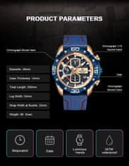 NaviForce Pánske hodinky Nf8018t - Chronograf (Zn123e) + krabička
