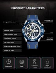 NaviForce Pánske hodinky Nf8018t - Chronograf (Zn123d) + krabička