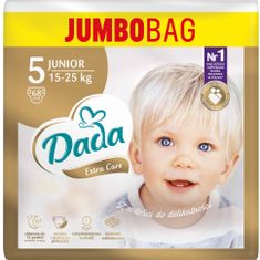 Dada DADA Extra Care Junior Jumbo plienky Veľ. 5 - 68 ks (15-25 kg)