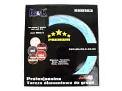 R&K Kotúč diamantový rezný 250x10x250x10x25,4-22,23mm na dlažbu a kameň RK0103