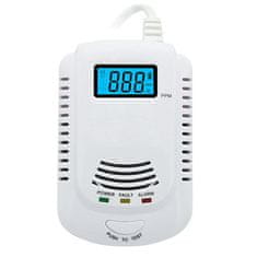 Farrot Detektor oxidu uhoľnatého a plynov CO LCD , Detektor CO, Certifikované, Alarm