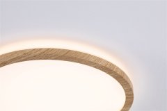 Paulmann PAULMANN LED Panel Atria Shine Backlight IP44 kruhové 293mm 16W 3000K design drevo 710.28 71028