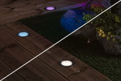 Paulmann PAULMANN Plug a Shine LED zemné svietidlo Smart Home Zigbee Floor RGBW 3ks sada IP67 RGBW 3x2W 21VA oceľ 947.52 94752