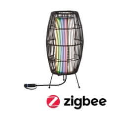 Paulmann PAULMANN Plug a Shine LED svetelný objekt Smart Home Zigbee Basket IP44 RGBW 3,2W čierna 947.54 94754
