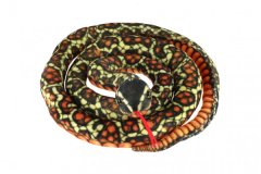 Teddies Had plyšový 200cm čierno-oranžovo-žltý