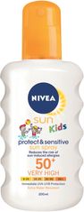 Sun Kids Protect & Sensitive dětský sprej na opalování OF 50+, 200 ml