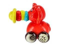 sarcia.eu Farebný slon na kolieskach, edukačná hračka 6m+ BamBam 