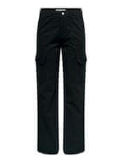 Jacqueline de Yong Dámske nohavice JDYABBY Wide Leg Fit 15300808 Black (Veľkosť XS)