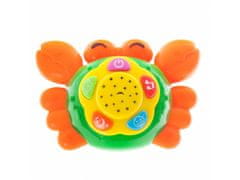 sarcia.eu Edukačná hračka, zábavný krab s uspávankou, hudobný krab18m+, BamBam