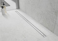 Mexen Flat 360 slim podlahový žľab 90 cm otočný biela (1241090)