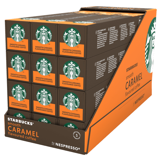 Starbucks by NESPRESSO Smooth Caramel Flavoured Coffee, kávové kapsule – 12x10 kapsúl v balení