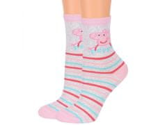 Peppa Pig Peppa Pig Dievčenské ponožky, 6 párov dlhých ponožiek, OEKO-TEX 23-26 EU