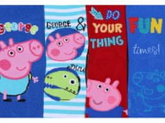 Peppa Pig George Peppa Pig Sada chlapčenských ponožiek, 4 páry dlhých ponožiek, OEKO-TEX 27-30 EU