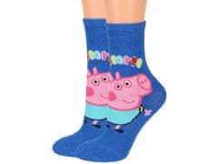 Peppa Pig George Peppa Pig Sada chlapčenských ponožiek, 4 páry dlhých ponožiek, OEKO-TEX 23-26 EU