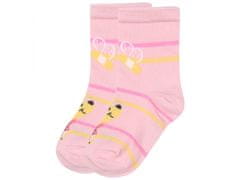 Disney Macko Pú Sada dievčenských detských ponožiek, 4 páry dlhých ponožiek, OEKO-TEX 6-9 m 68-74 cm