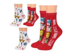 MARVEL COMICS MARVEL Avengers Sada chlapčenských ponožiek, 4 páry dlhých ponožiek, OEKO-TEX 27-30 EU
