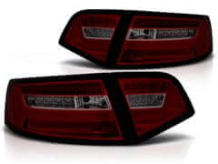 TUNING TEC Zadné svetlá AUDI A6 2008-2011 SEDAN červeno-dymové LED BAR SEQ