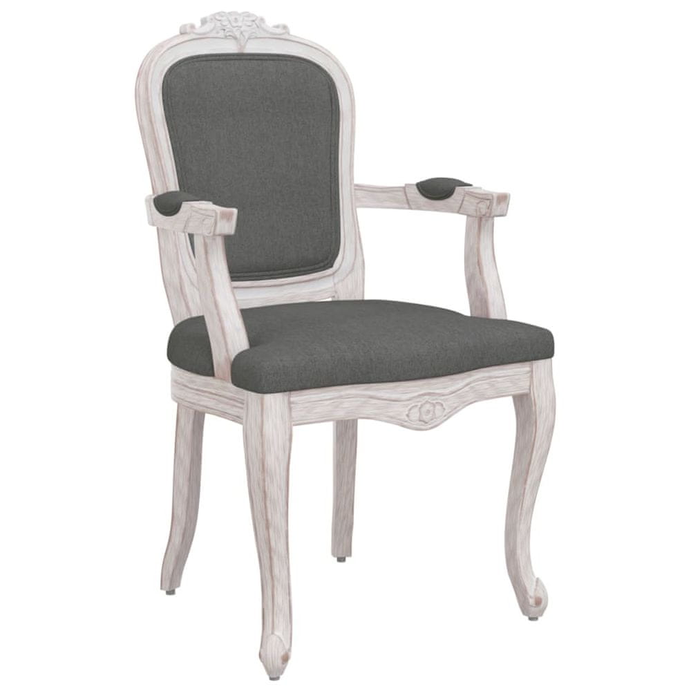 Vidaxl Jedálenská stolička tmavosivá 62x59,5x100,5 cm látka