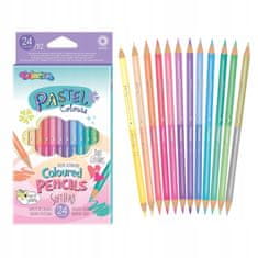 Colorino Obojstranné pastelové ceruzky 24 farieb