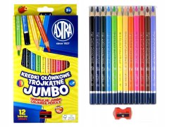 Astra Trojhranné ceruzky 12 farieb 