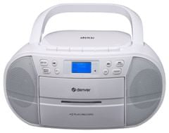 Denver TDC-280W Boombox s FM/DAB+ rádiom, CD, USB a casetovým prehrávačom 