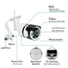 Denver IOC-232 Digitálna vonkajšia IP domáca kamera s IR ľad pre nočné použitie