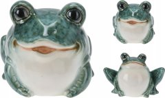 Koopman Porcelánová figúrka dekoratívna žaba 12 x 7 x 9 cm