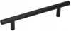 Skriňová lišta matná čierna 12,8 cm