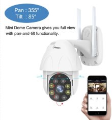 Denver IOC-221 Venkovní Wi-Fi/IP kamera s 2MPx obrazom s CMOS - kompatibilná s TUYA