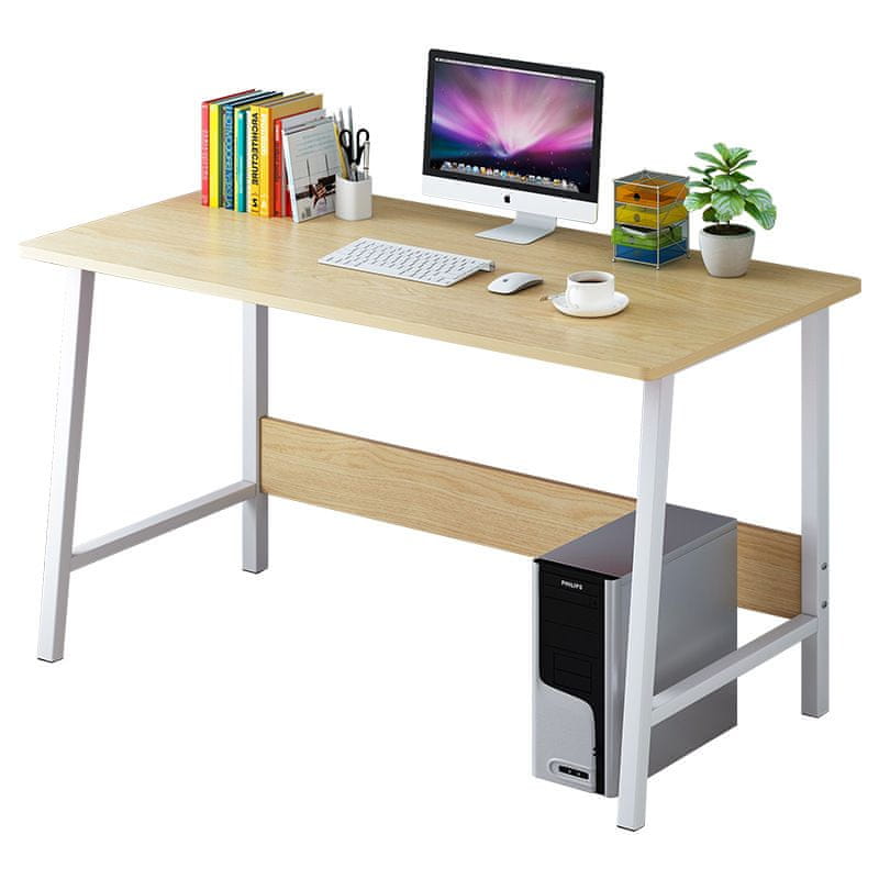 VerDesign HEIDY písací stolík, biela/dub Sonoma