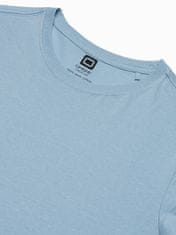 OMBRE Pánske basic tričko Elis světle modrá L