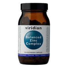 VIRIDIAN nutrition Balanced Zinc Complex (Chelatovaná forma zinku), 90 kapsúl