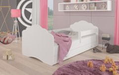 nabbi Detská posteľ s matracom a úložným priestorom Cami 80x160 cm - biela