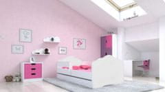 nabbi Detská posteľ s matracom a úložným priestorom Cami 80x160 cm - biela