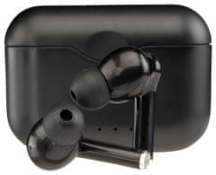 Denver TWE-37BLACK Bezdrátová Bluetooth slúchadlá s nabíjacím puzdrom a funkciou Handsfree