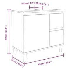 Vidaxl 3-dielna súprava kúpeľňových skriniek biela kompozitné drevo