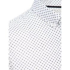 Dstreet Pánska košeľa s krátkym rukávom I025 biela kx1028 XL