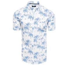 Dstreet Pánska košeľa s krátkym rukávom I028 biela kx1036 XL