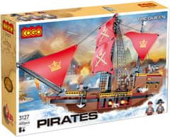 Cogo stavebnica Piráti - Pirátská loď kompatibilná 602 dielov