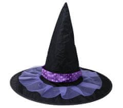 Guirca Čarodejnícky klobúk fialovo-čierny