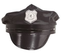 Guirca Pánska policajná čiapka čierna basic