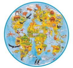 Goki Kulaté puzzle svět - zvířata