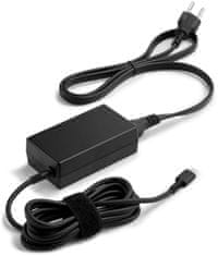 napájecí adaptér USB-C, 65W, čierna