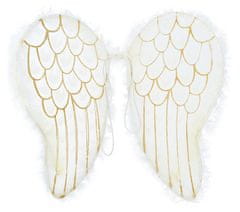 Guirca Anjelské krídla biele priesvitné 47x40cm