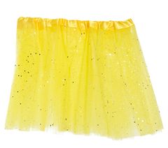 Guirca Detská sukňa tutu žltá s trblietkami 30cm