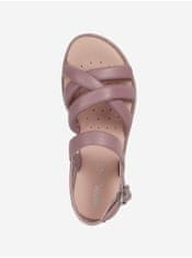 Geox Ružové dámske kožené sandále Geox 36