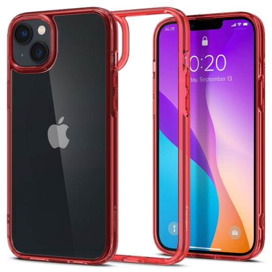 Spigen Ultra Hybrid, red crystal, iPhone 14